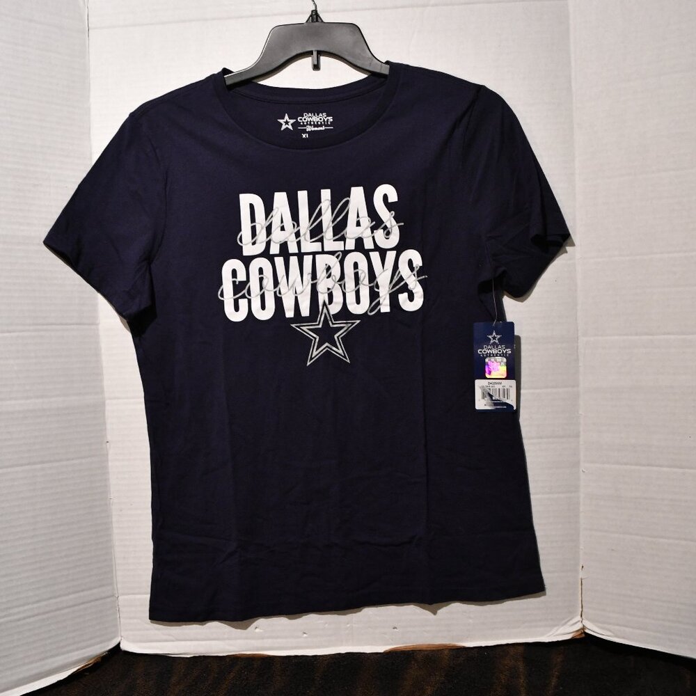 Dallas Cowboys Authentic Women's navy-Blue Top NWT Size MED- 3XL NWT Cotton